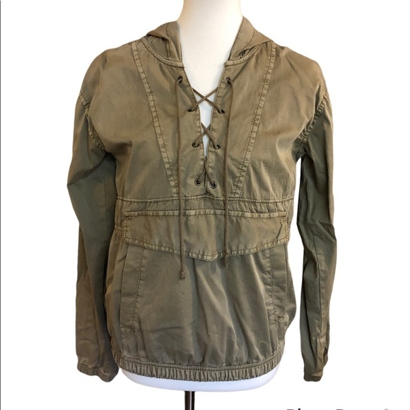 SO Authentic American Heritage Khaki Lace Front Utility Jacket - Picture 1 of 9